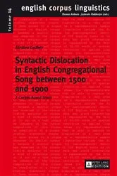 Book cover of Syntactic Dislocation in English Congregational Song between 1500 and 1900 by Thomas Kohnen