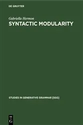 Book cover of Syntactic Modularity by Unknown
