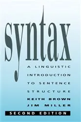 Book cover of Syntax (2nd ed.) by Keith Brown