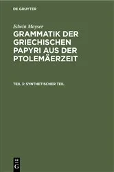 Book cover of Synthetischer Teil by Edwin Mayser