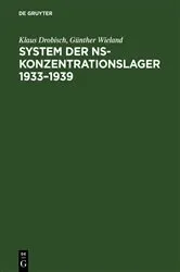 Book cover of System der NS-Konzentrationslager 1933–1939 by Klaus Drobisch