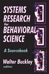 Book cover of Systems Research for Behavioral Science by Walter Buckley