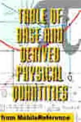 Book cover of Table of Base and Derived Physical Quantities by MobileReference