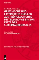Book cover of Tacitus. Germania by Gerhard Perl