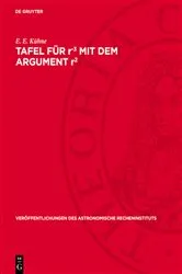 Book cover of Tafel für r-3 mit dem Argument r2 by E. E. Kühne