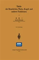 Book cover of Tafeln der Besselschen, Theta-, Kugel- und anderer Funktionen by Keiichi Hayashi