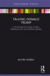 Book cover of Talking Donald Trump by Jennifer Sclafani