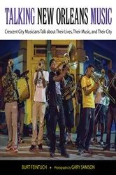 Book cover of Talking New Orleans Music by Burt Feintuch