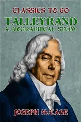 Book cover of Talleyrand: A Biographical Study by Unknown