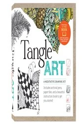Book cover of Tangle Art: A Meditative Drawing by Beckah Krahula