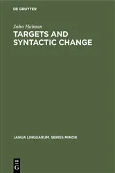 Book cover of Targets and Syntactic Change by John Haiman