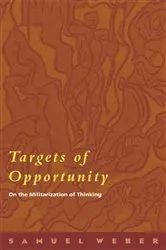 Book cover of Targets of Opportunity by Samuel Weber