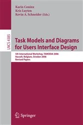 Book cover of Task Models and Diagrams for Users Interface Design by Karin Coninx