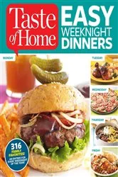 Book cover of Taste of Home Easy Weeknight Dinners by N/A