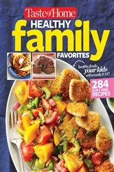 Book cover of Taste of Home Healthy Family Favorites Cookbook by Editors at Taste of Home