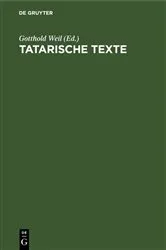Book cover of Tatarische Texte by Gotthold Weil