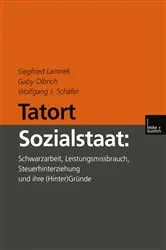 Book cover of Tatort Sozialstaat by Siegfried Lamnek