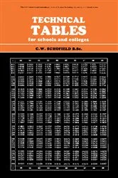 Book cover of Technical Tables for Schools and Colleges by C. W. Schofield