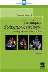 Book cover of Techniques d'échographie cardiaque by Klimczak MD, PhD, Christophe