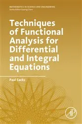 Book cover of Techniques of Functional Analysis for Differential and Integral Equations by Paul Sacks