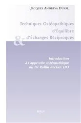 Book cover of Techniques ostéopathiques d'équilibre et d'échanges réciproques by Jacques Andréva Duval