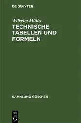 Book cover of Technische Tabellen und Formeln (4th ed.) by Wilhelm Müller
