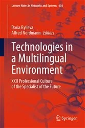 Book cover of Technologies in a Multilingual Environment by Daria Bylieva