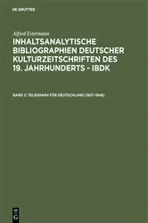 Book cover of Telegraph für Deutschland (1837–1848) by Alfred Estermann