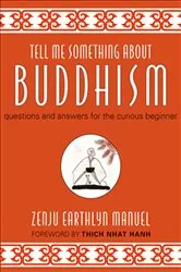 Book cover of Tell Me Something About Buddhism by Zenju Earthlyn Manuel