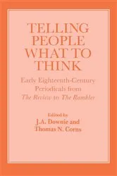 Book cover of Telling People What to Think by Thomas Corns