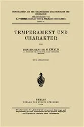 Book cover of Temperament und Charakter by G. Ewald