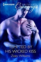Book cover of Tempted by His Wicked Kiss by Zoey Williams