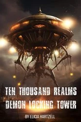 Book cover of Ten Thousand Realms Demon Locking Tower by Elicia Hartzell
