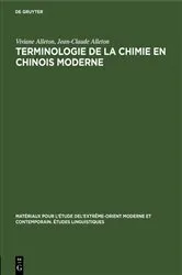 Book cover of Terminologie de la chimie en chinois moderne by Viviane Alleton