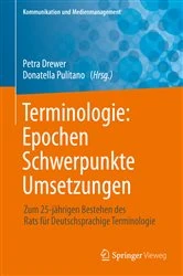 Book cover of Terminologie : Epochen – Schwerpunkte – Umsetzungen by Petra Drewer