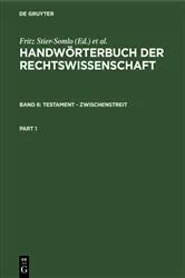 Book cover of Testament - Zwischenstreit by Fritz Stier-Somlo