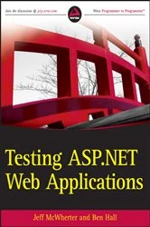 Book cover of Testing ASP.NET Web Applications by Jeff McWherter