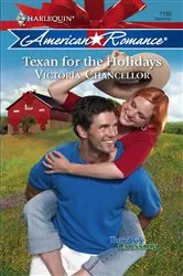 Book cover of Texan for the Holidays by Victoria Chancellor