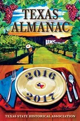 Book cover of Texas Almanac 2016-2017 by Elizabeth Cruce Alvarez