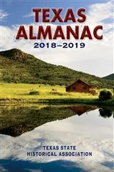 Book cover of Texas Almanac 2018-2019 by Elizabeth Cruce Alvarez