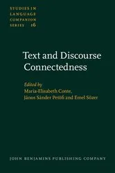 Book cover of Text and Discourse Connectedness by Maria-Elisabeth Conte