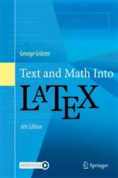 Book cover of Text and Math Into LaTeX (6th ed.) by George Gratzer