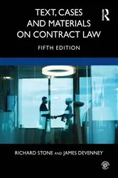 Book cover of Text, Cases and Materials on Contract Law (5th ed.) by Richard Stone