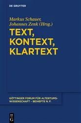 Book cover of Text, Kontext, Klartext by Markus Schauer