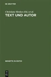 Book cover of Text und Autor by Christiane Henkes