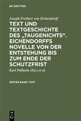Book cover of Text und Textgeschichte des 