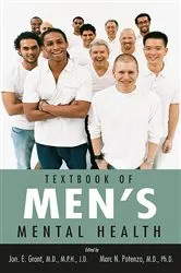 Book cover of Textbook of Men's Mental Health by Jon E. Grant