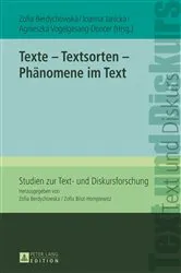 Book cover of Texte – Textsorten – Phaenomene im Text by Zofia Berdychowska