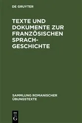 Book cover of Texte und Dokumente zur französischen Sprachgeschichte by Unknown