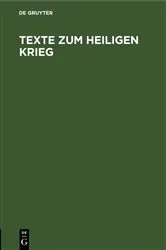Book cover of Texte zum Heiligen Krieg by Unknown
